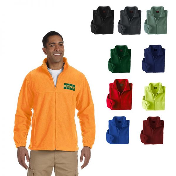 Men's 8 oz. Full-Zip Fleece with your custom logo.