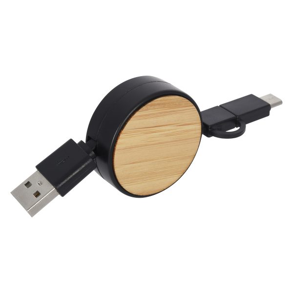 Bamboo Retractable 3-in-1 Charging Cable: $6.99 - Image 4