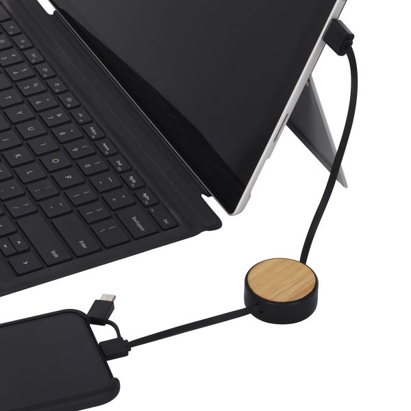 Bamboo Retractable 3-in-1 Charging Cable: $6.99 - Image 2