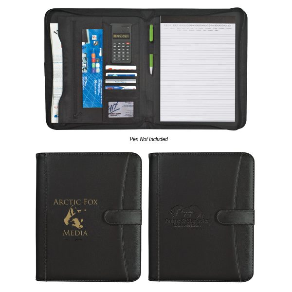 Pebble Grain Zippered Portfolio: $16.39