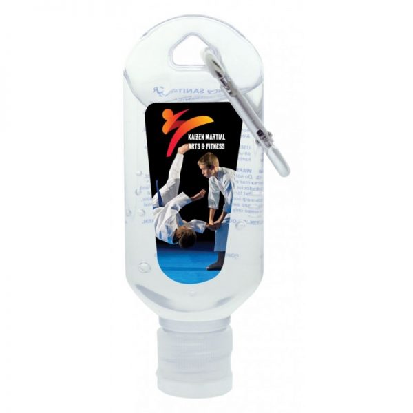2 oz. Hand Sanitizer Gel with Carabiner: $1.49