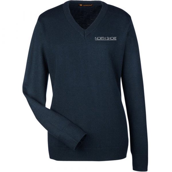 Harriton Ladies' V-Neck Sweater